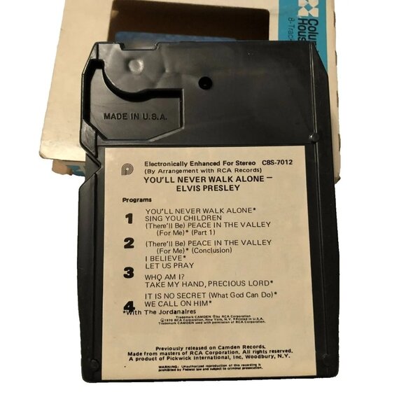 Elvis Presley - You'll Never Walk Alone 1979- 8 Track Tape "Peace in the Valley" - Picture 2 of 2